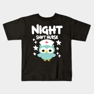 night shift nurse  funny nurse Kids T-Shirt